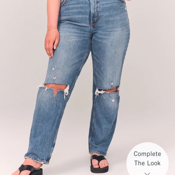 Abercrombie and Fitch 90’s Straight Ultra High Rise 28R - Picture 6 of 6